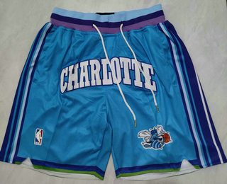 Men's Charlotte Hornets Blue Classic Icon Swingman Shorts