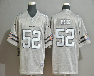 Men's Chicago Bear #52 Khalil Mack 2019 Gray Gridiron Vapor Untouchable Stitched NFL Nike Limited Jersey