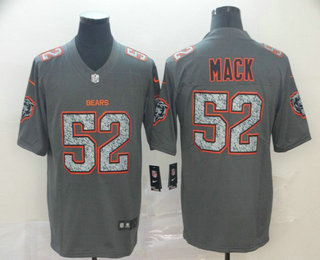 Men's Chicago Bear #52 Khalil Mack Gray Camo 2019 Vapor Untouchable Stitched NFL Nike Limited Jersey