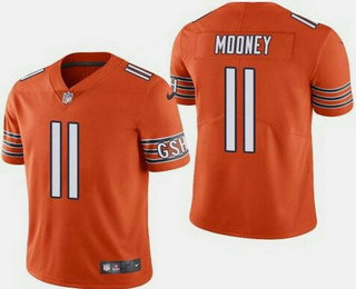 Men's Chicago Bears #11 Darnell Mooney Limited Orange Vapor Jersey