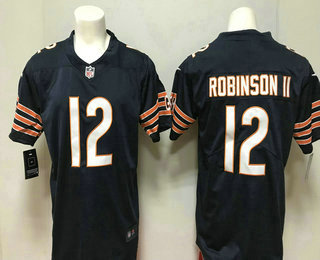 Men's Chicago Bears #12 Allen Robinson II Navy Blue Team Color 2018 Vapor Untouchable Stitched NFL Nike Limited Jersey