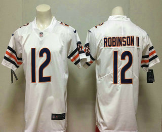 Men's Chicago Bears #12 Allen Robinson II White 2018 Vapor Untouchable Stitched NFL Nike Limited Jersey