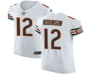 Men's Chicago Bears #12 Allen Robinson White 2018 Vapor Untouchable Stitched NFL Nike Elite Jersey