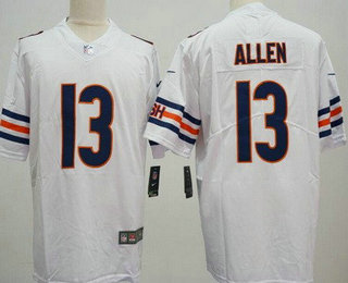 Men's Chicago Bears #13 Keenan Allen Limited White Vapor Jersey