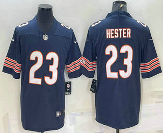 Men's Chicago Bears #23 Devin Hester Navy Blue 2021 Vapor Untouchable Stitched NFL Nike Limited Jersey