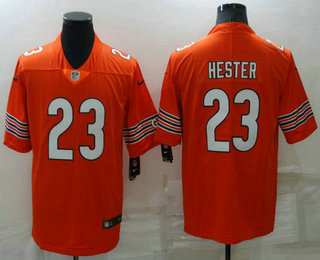 Men's Chicago Bears #23 Devin Hester Orange 2021 Vapor Untouchable Stitched NFL Nike Limited Jersey