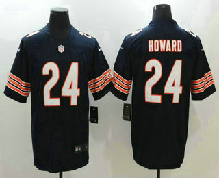 Men's Chicago Bears #24 Jordan Howard Navy Blue 2017 Vapor Untouchable Stitched NFL Nike Limited Jersey