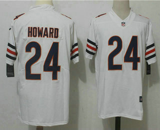 Men's Chicago Bears #24 Jordan Howard White 2017 Vapor Untouchable Stitched NFL Nike Limited Jersey