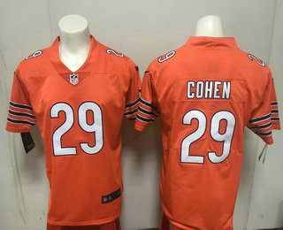 Men's Chicago Bears #29 Tarik Cohen Orange 2017 Vapor Untouchable Stitched NFL Nike Limited Jersey