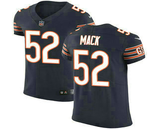 Men's Chicago Bears #52 Khalil Mack Navy Blue 2018 Vapor Untouchable Stitched NFL Nike Elite Jersey