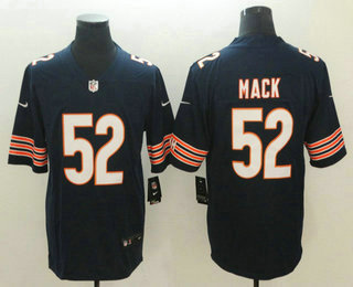 Men's Chicago Bears #52 Khalil Mack Navy Blue 2018 Vapor Untouchable Stitched NFL Nike Limited Jersey