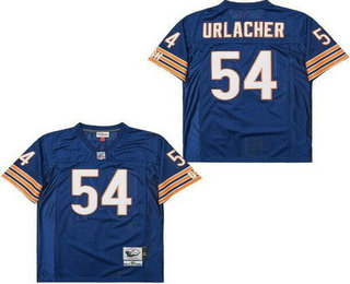 Men's Chicago Bears #54 Brian Urlacher Navy 2001 Throwback Mesh Jersey