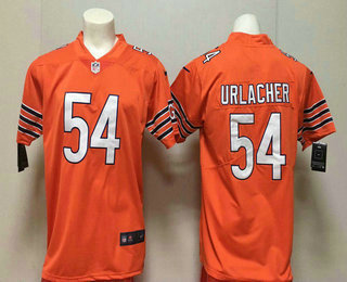 Men's Chicago Bears #54 Brian Urlacher Orange 2017 Vapor Untouchable Stitched NFL Nike Limited Jersey