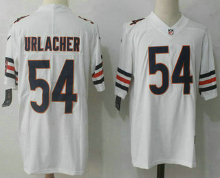 Men's Chicago Bears #54 Brian Urlacher White 2017 Vapor Untouchable Stitched NFL Nike Limited Jersey