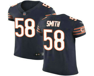 Men's Chicago Bears #58 Roquan Smith Navy Blue 2018 Vapor Untouchable Stitched NFL Nike Elite Jersey