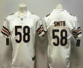 Men's Chicago Bears #58 Roquan Smith White 2018 Vapor Untouchable Stitched NFL Nike Limited Jersey