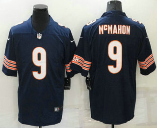 Men's Chicago Bears #9 Jim McMahon Navy Blue 2021 Vapor Untouchable Stitched NFL Nike Limited Jersey