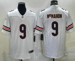 Men's Chicago Bears #9 Jim McMahon White 2022 Vapor Untouchable Stitched NFL Nike Limited Jersey