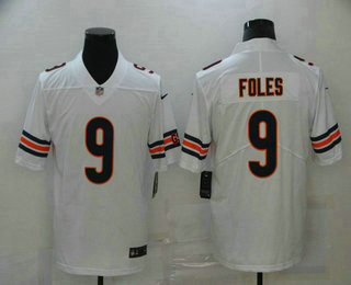 Men's Chicago Bears #9 Nick Foles White 2017 Vapor Untouchable Stitched NFL Nike Limited Jersey