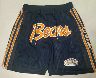 Men's Chicago Bears Navy Blue Just Don Shorts 01
