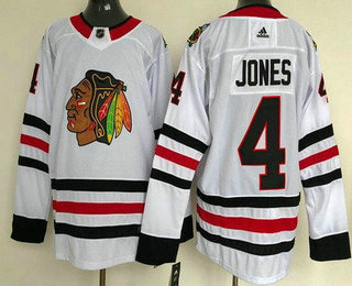 Men's Chicago Blackhawks #4 Seth Jones Stitched NHL Jersey