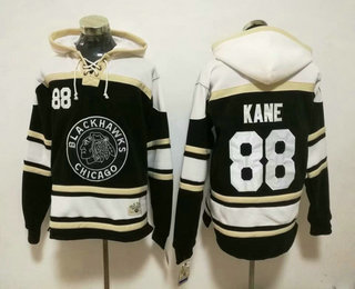 Men's Chicago Blackhawks #88 Patrick Kane New Black 2019 Winter Classic Adidas Stitched NHL Old Tim Hockey Hoodie