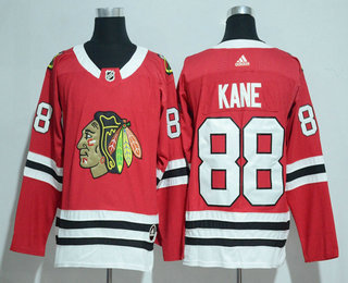 Men's Chicago Blackhawks #88 Patrick Kane Red 2017-2018 Hockey Adidas Stitched NHL Jersey