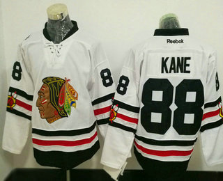 Men's Chicago Blackhawks #88 Patrick Kane White 2017 Winter Classic Adidas Stitched NHL Reebok Hockey Jersey