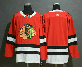 Men's Chicago Blackhawks Blank Red Drift Fashion Adidas Stitched NHL Jersey