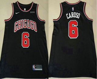 Men's Chicago Bulls #2 Alex Caruso Black 2021 Nike Swingman Stitched Jersey With Sponsor Logo