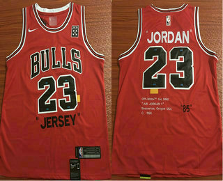 Men's Chicago Bulls #23 Michael Jordan Red 85 Anniversary Nike Swingman Jersey