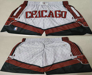 Men's Chicago Bulls 2023 City Edition White Shorts