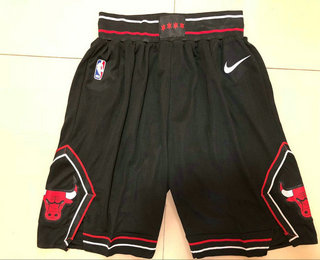 Men's Chicago Bulls Black 2019 Nike Swingman Stitched NBA Shorts