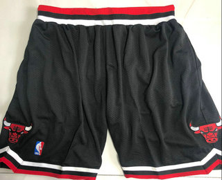 Men's Chicago Bulls Black AU Throwback Shorts