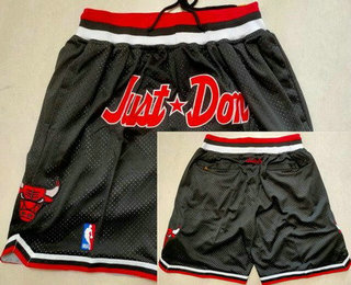 Men's Chicago Bulls Black Just Don Swingman Shorts