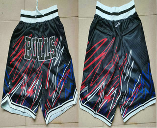 Men's Chicago Bulls Black Lightning Just Don Swingman Shorts