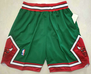 Men's Chicago Bulls Green Just Don Swingman Throwback Shorts