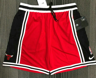 Men's Chicago Bulls Red Black Basketball Training Shorts