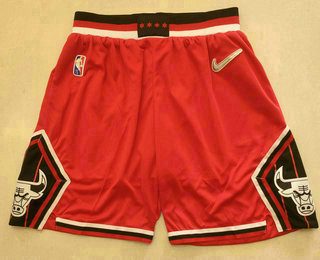 Men's Chicago Bulls Red Nike 75th Anniversary Diamond 2021 Stitched Shorts