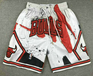 Men's Chicago Bulls White Just Don Swingman Shorts