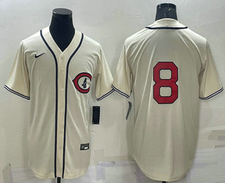 Men's Chicago Cubs #8 Andre Dawson Cream Turn Back the Clock Stitched MLB Cooperstown Collection Nike Jersey