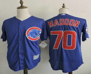 Men's Chicago Cubs Coach #70 Joe Maddon Royal Blue 2016 Flexbase Majestic Baseball Jersey