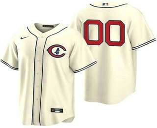 Men's Chicago Cubs Customized Cream 2022 Field of Dreams Cool Base Jersey