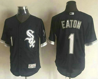 Men's Chicago White Sox #1 Adam Eaton Black 2016 Flexbase Majestic Baseball Jersey