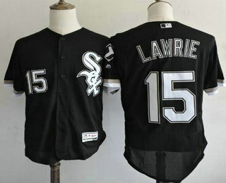 Men's Chicago White Sox #15 Brett Lawrie Black 2016 Flexbase Majestic Baseball Jersey