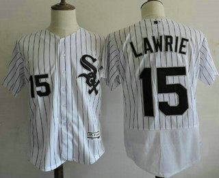 Men's Chicago White Sox #15 Brett Lawrie White Home 2016 Flexbase Majestic Baseball Jersey