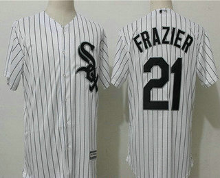 Men's Chicago White Sox #21 Todd Frazier White Home Stitched MLB Majestic Cool Base Jersey