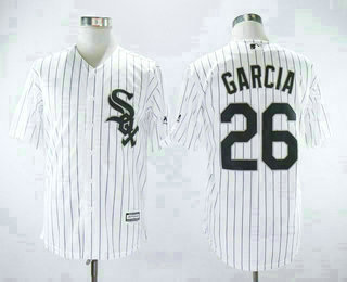 Men's Chicago White Sox #26 Jaime Garcia White Home Stitched MLB Cool Base Jersey