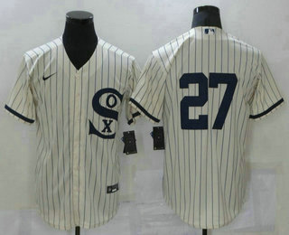 Men's Chicago White Sox #27 Lucas Giolito 2021 Cream Field of Dreams Cool Base Stitched Nike Jersey