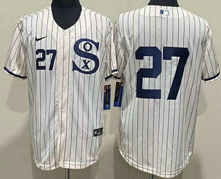 Men's Chicago White Sox #27 Lucas Giolito Cream 2021 Field of Dreams Authentic Jersey